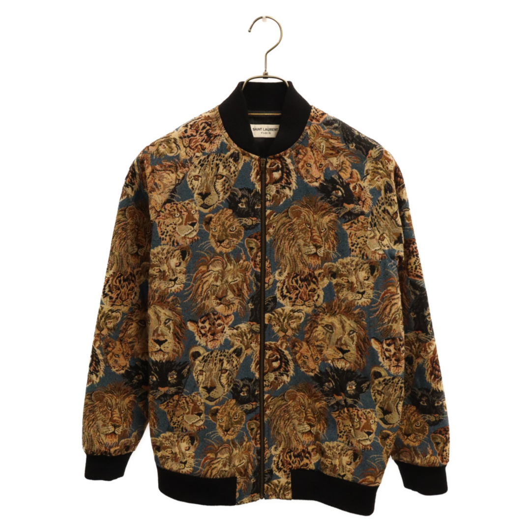 Saint Laurent(サンローラン)のSAINT LAURENT PARIS サンローランパリ 15SS Lion Teddy Jacket ライオン テディジャケット マルチカラー 426498 メンズのジャケット/アウター(フライトジャケット)の商品写真