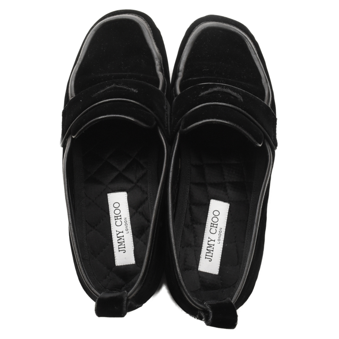 JIMMY CHOO(ジミーチュウ)のJIMMY CHOO ジミーチュウ SAUL Velvet Loafer ヴェルヴェットローファー スリッポン ブラック J00014884043 メンズの靴/シューズ(スニーカー)の商品写真
