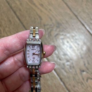 オリエント(ORIENT)の⭐︎美品　オリエント　イオ　ソーラー時計　ビジュー⭐︎(腕時計)