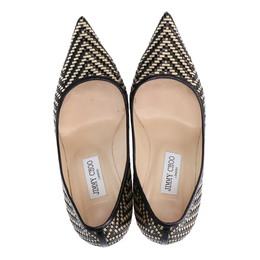 JIMMY CHOO(ジミーチュウ)のジミーチュウ 【美品】151 AGNES KZL アグネス イントレレザー ポインテッドトゥ 37 1/2 レディースの靴/シューズ(ハイヒール/パンプス)の商品写真