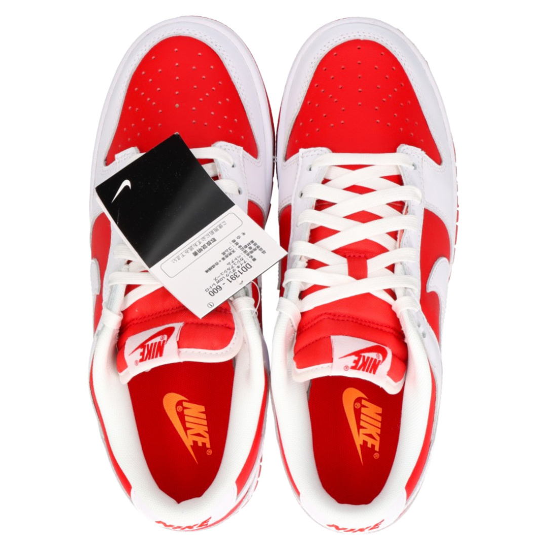 NIKE(ナイキ)のNIKE ナイキ DUNK LOW RETRO CHAMPIONSHIP RED DD1391-600 ダンク チャンピオンシップレッド ローカットスニーカー ホワイト/レッド US8/26.0cm メンズの靴/シューズ(スニーカー)の商品写真