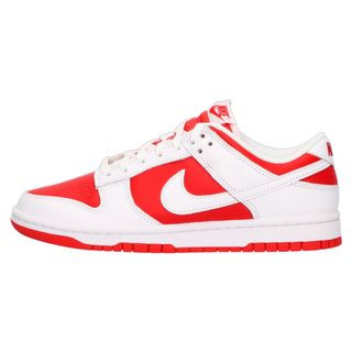 ナイキ(NIKE)のNIKE ナイキ DUNK LOW RETRO CHAMPIONSHIP RED DD1391-600 ダンク チャンピオンシップレッド ローカットスニーカー ホワイト/レッド US8/26.0cm(スニーカー)