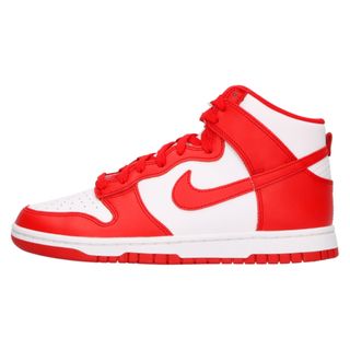 ナイキ(NIKE)のNIKE ナイキ DUNK HIGH RETRO CHAMPIONSHIP WHITE AND RED DD1399-106 ダンク チャンピオンシップ ハイカットスニーカー レッド/ホワイト US8.5/26.5cm(スニーカー)