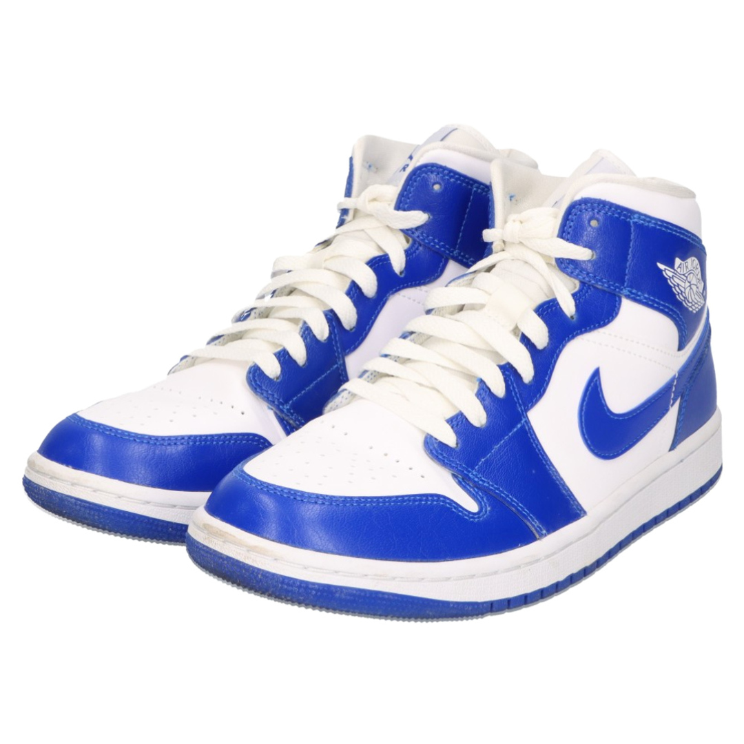 NIKE(ナイキ)のNIKE ナイキ WMNS AIR JORDAN 1 MID KENTUCKY BLUE BQ6472-104 ウィメンズ エア ジョーダン 1 ケンタッキー ミッドカットスニーカー ブルー/ホワイト US10/27.0cm メンズの靴/シューズ(スニーカー)の商品写真