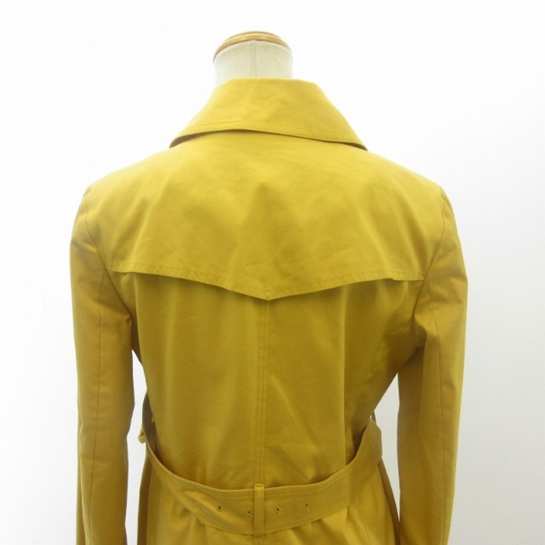 COUP DE CHANCE(クードシャンス)のクードシャンス トレンチコート ジャケット ベルト付 ダブル 黄色 約S～M レディースのジャケット/アウター(トレンチコート)の商品写真