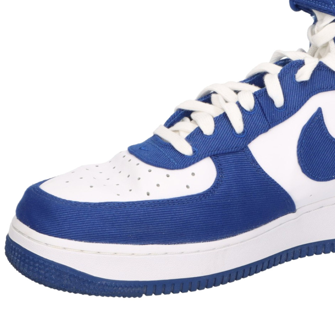 NIKE(ナイキ)のNIKE ナイキ AIR FORCE 1 HIGH LV8 EMB RUSH BLUE エアフォース1ハイカットスニーカー ラッシュブルー ホワイト/ブルー US11.5/29.5cm DC8168-100 メンズの靴/シューズ(スニーカー)の商品写真