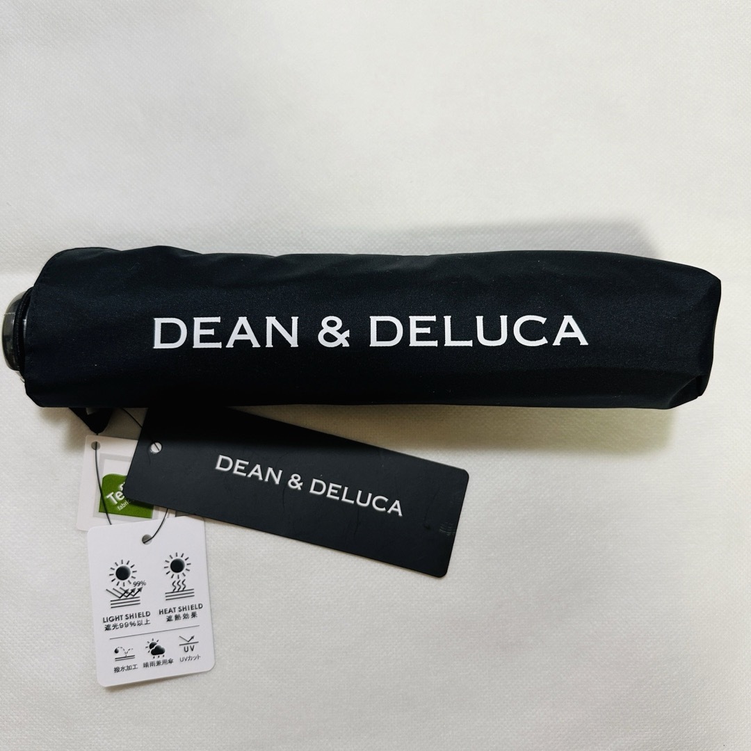 DEAN & DELUCA(ディーンアンドデルーカ)のDEAN&DELUCA 折り畳み傘（晴雨兼用）ブラック レディースのファッション小物(傘)の商品写真