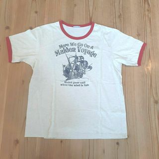 ジーユー(GU)のメンズ　Tシャツ　かすれプリント(Tシャツ/カットソー(半袖/袖なし))