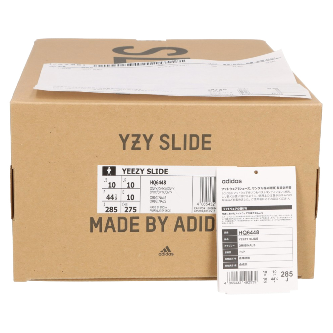 adidas(アディダス)のadidas アディダス YEEZY SLIDE Onyx イージースライド オニキス サンダル HQ6448 ブラック US10/28cm メンズの靴/シューズ(サンダル)の商品写真