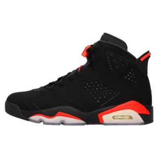 ナイキ(NIKE)のNIKE ナイキ AIR JORDAN 6 RETRO OG BLACK INFRARED エアジョーダン6 ハイカットスニーカー ブラック インフラレッド US9/27cm 384664-060(スニーカー)