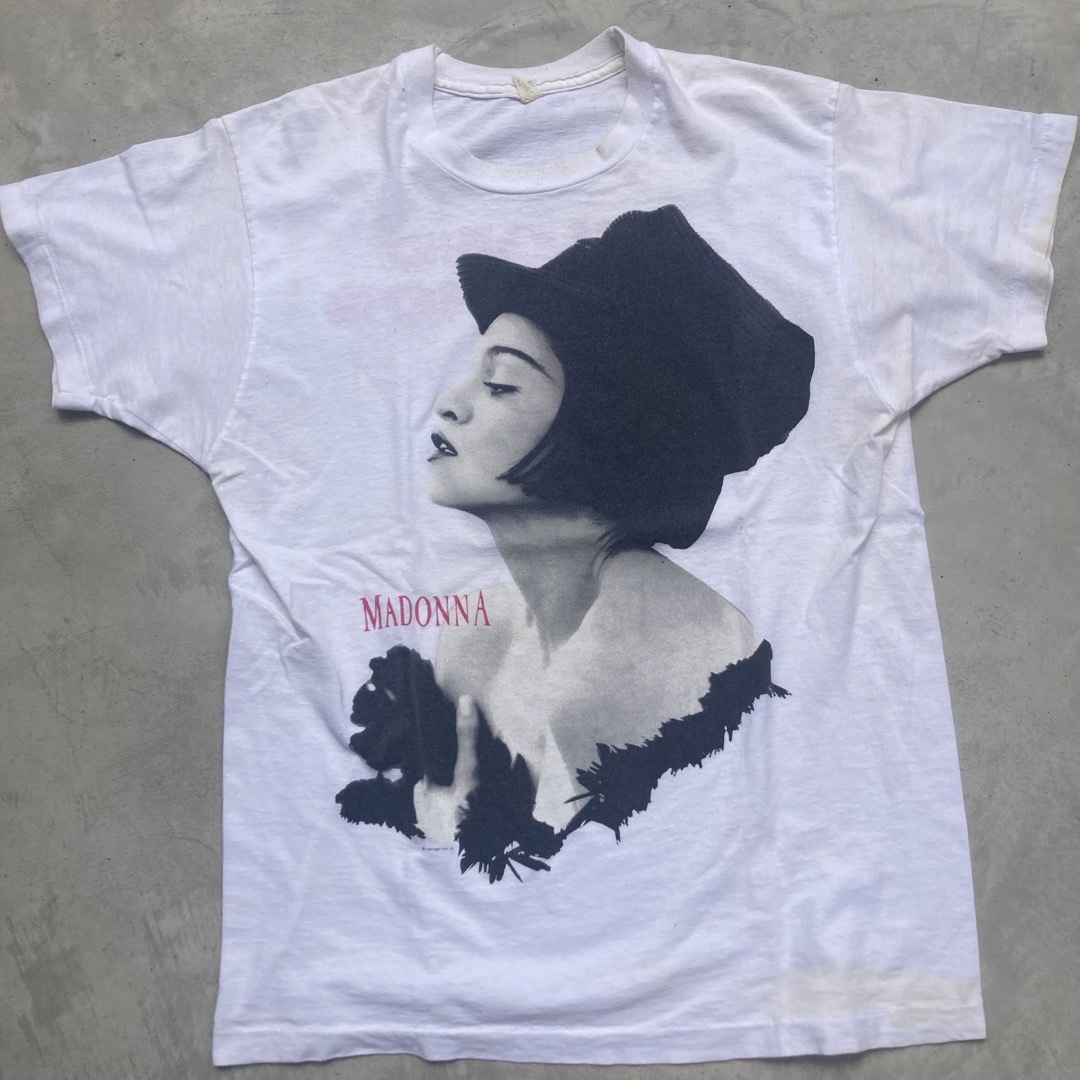 FEAR OF GOD(フィアオブゴッド)の【激レア】 90sマドンナ MADONNA WORLD TOUR 1990 L メンズのトップス(Tシャツ/カットソー(半袖/袖なし))の商品写真