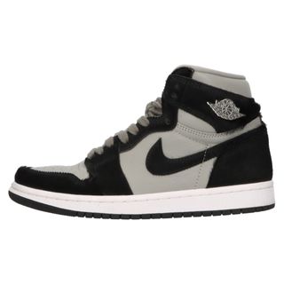 ナイキ(NIKE)のNIKE ナイキ WMNS AIR JORDAN 1 RETRO HI OG ウィメンズ エアジョーダン1 レトロ ハイ オージー ハイカットスニーカーシューズ ブラック/グレー US6/23cm DZ2523-001(スニーカー)