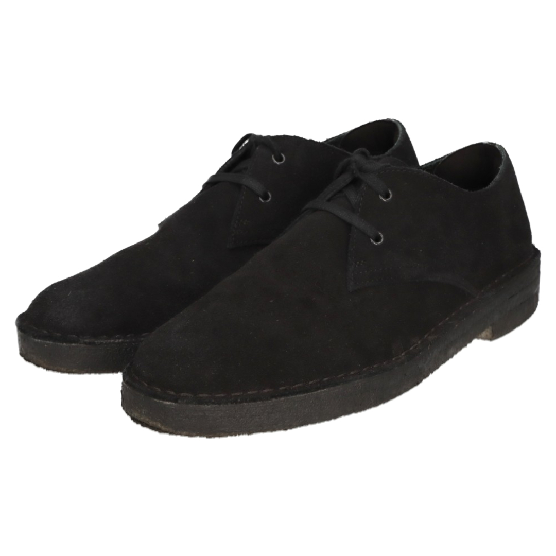 Clarks(クラークス)のClarks クラークス スウェード ローカットスニーカー ブラック 261568087100 メンズの靴/シューズ(スニーカー)の商品写真