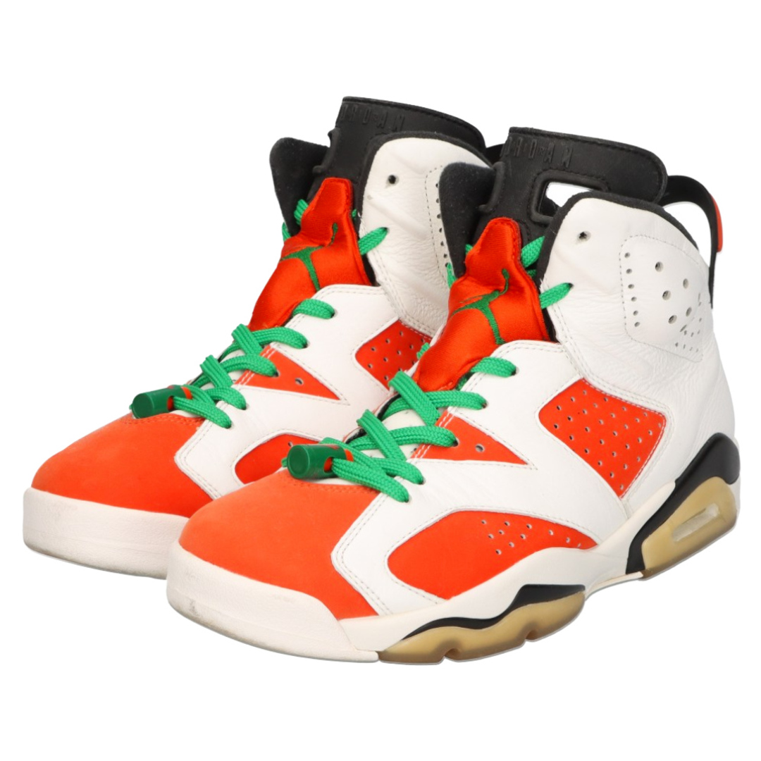 NIKE(ナイキ)のNIKE ナイキ AIR JORDAN 6 RETRO GATORADE エア ジョーダン 6 レトロ ゲータレード ハイカットスニーカー ホワイト/オレンジ US8.5/26.5cm 384664-145 メンズの靴/シューズ(スニーカー)の商品写真