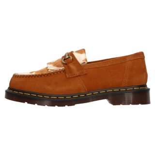 ドクターマーチン(Dr.Martens)のDr.Martens ドクターマーチン ADRIAN SNAFFLE HAIR-ON COW PRINT KILTIE LOAFERS エイドリアン スナッフ カウプリント スエードレザービットローファー シューズ ブラウン UK9 31084369(その他)