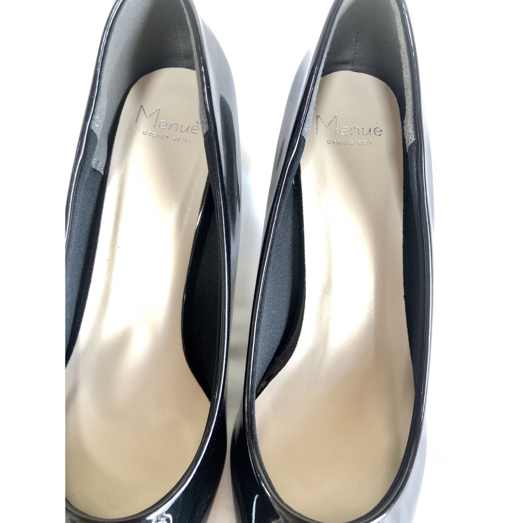 Menue(メヌエ)のmenue メヌエ welleg ウェレッグ パンプス ポインテッド エナメル レディースの靴/シューズ(ハイヒール/パンプス)の商品写真