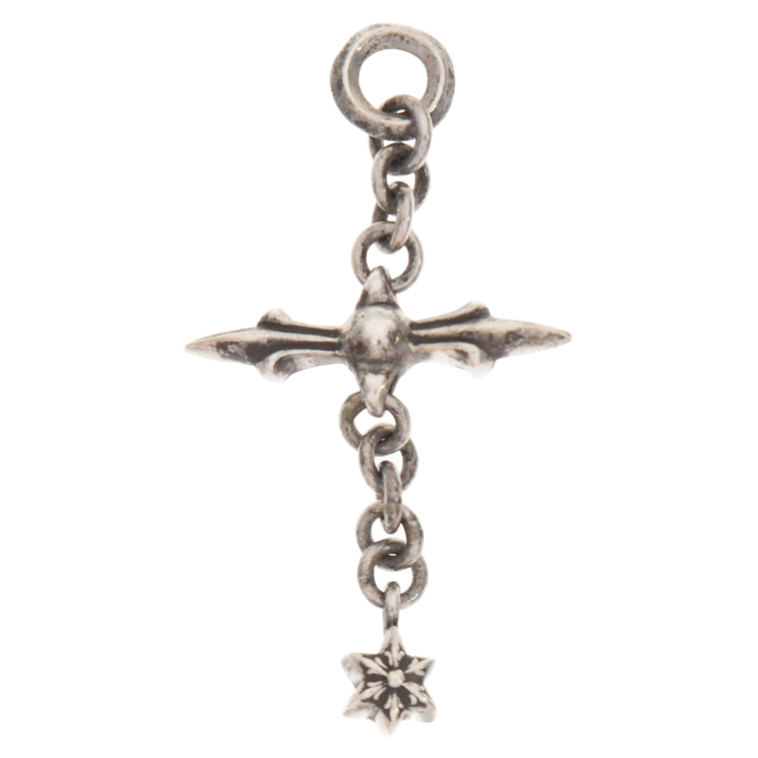 Chrome Hearts(クロムハーツ)のCHROME HEARTS クロムハーツ ROLY CROSS ローリークロス チャーム シルバーネックレストップ メンズのアクセサリー(ネックレス)の商品写真