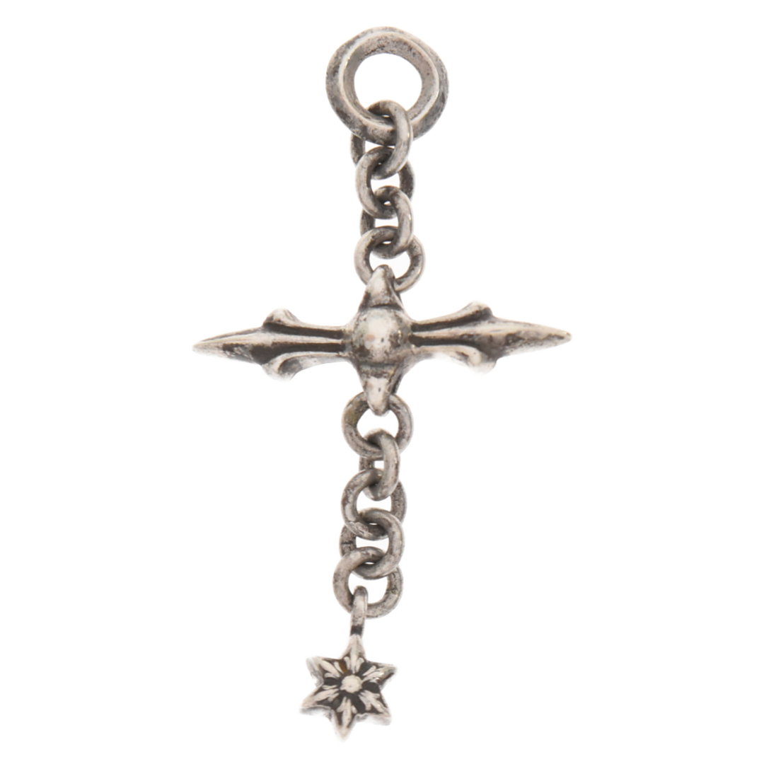 Chrome Hearts(クロムハーツ)のCHROME HEARTS クロムハーツ ROLY CROSS ローリークロス チャーム シルバーネックレストップ メンズのアクセサリー(ネックレス)の商品写真