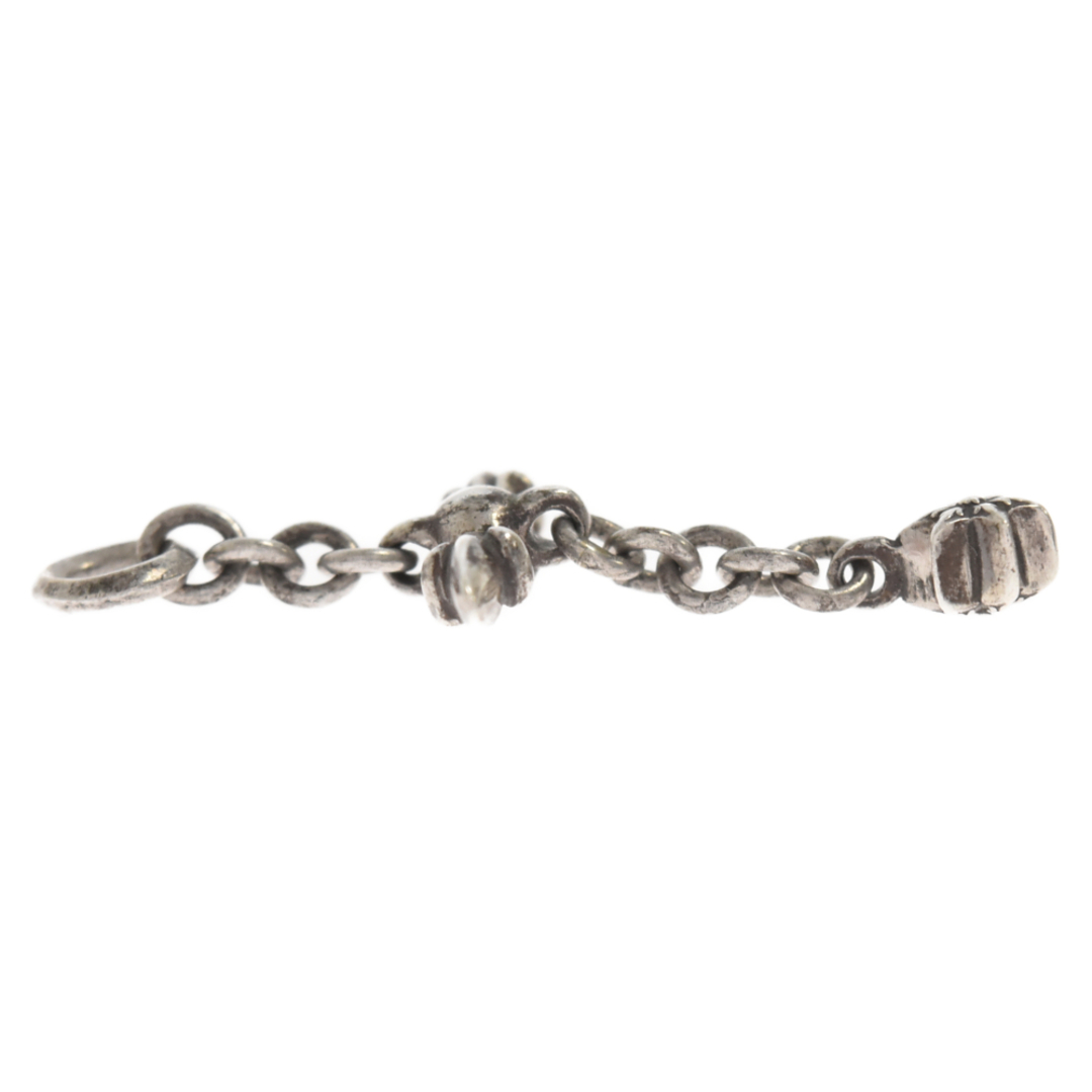 Chrome Hearts(クロムハーツ)のCHROME HEARTS クロムハーツ ROLY CROSS ローリークロス チャーム シルバーネックレストップ メンズのアクセサリー(ネックレス)の商品写真