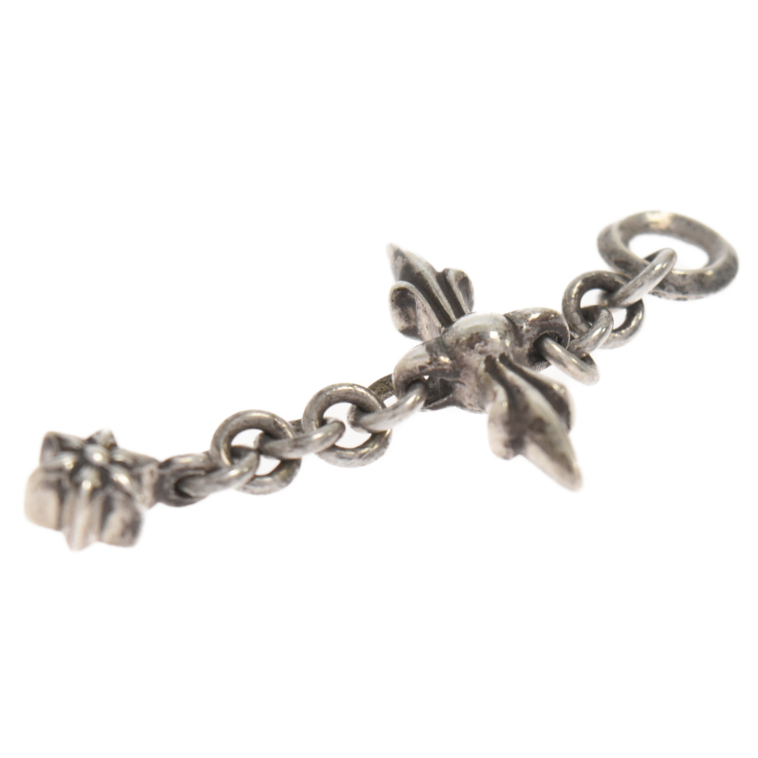 Chrome Hearts(クロムハーツ)のCHROME HEARTS クロムハーツ ROLY CROSS ローリークロス チャーム シルバーネックレストップ メンズのアクセサリー(ネックレス)の商品写真