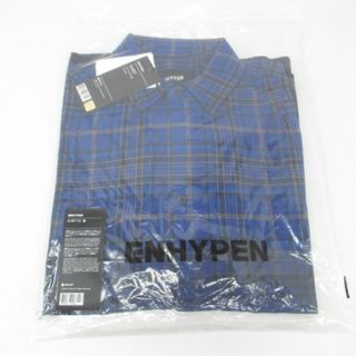 エンハイプン(ENHYPEN)の【タグ付き】ENHYPEN  シャツ Mサイズ 青チェック(アイドルグッズ)