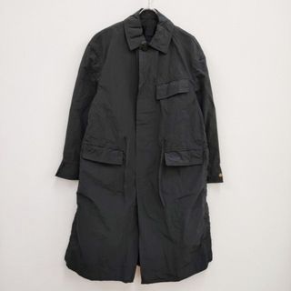 th products 新品 GARMENT DYE COAT 2301-C31-M102 定価96800円 ステンカラーコート 23SS 黒 メンズ ティーエイチプロダクツ【中古】4-0419M♪(ステンカラーコート)