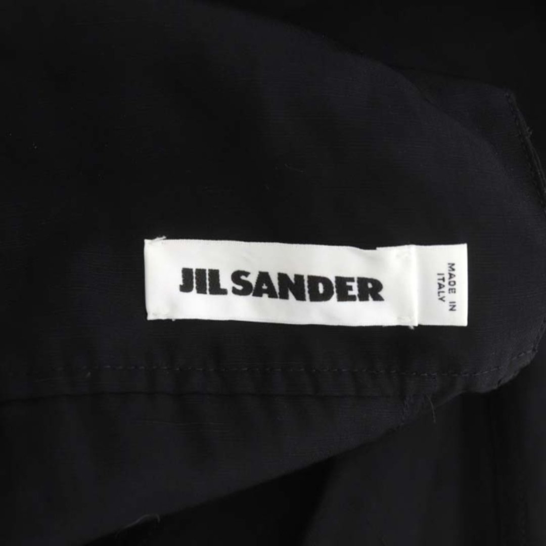 Jil Sander(ジルサンダー)のジルサンダー ワンピース ノースリーブ ロング ミモレ Vネック リネン混 黒 レディースのワンピース(ひざ丈ワンピース)の商品写真