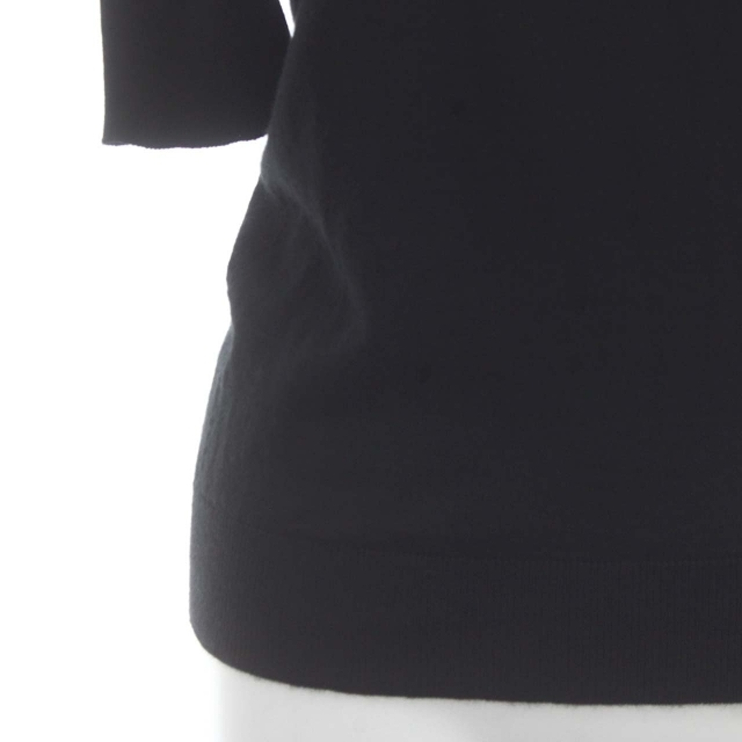 Jil Sander(ジルサンダー)のジルサンダー カシミヤシルク ハイネックハーフスリーブニット 半袖 34 黒 レディースのトップス(ニット/セーター)の商品写真