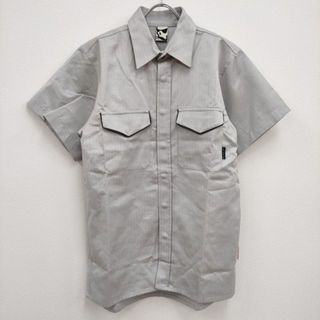 GR10K 新品 RICHTER SN SHORT SLEEVE サイズM スナップボタン 半袖シャツ グレー メンズ ジーアールテンケー【中古】4-0419S♪(シャツ)