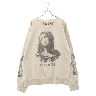 SAINT Mxxxxxx セント マイケル 22AW CREW SWEAT MOTHER クルーネック スウェット トレーナー SM-A22-0000-017 ベージュ(スウェット)