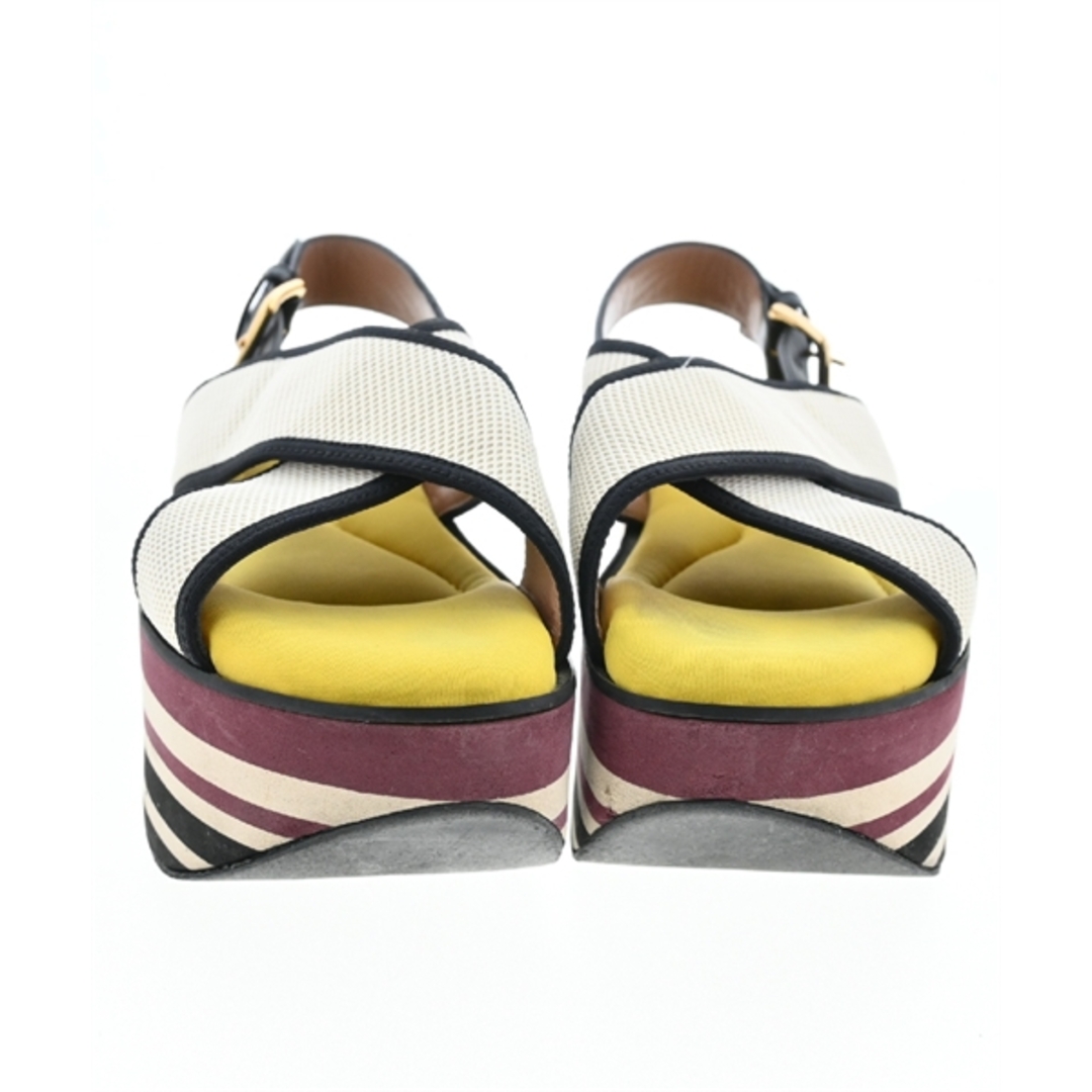 Marni(マルニ)のMARNI マルニ サンダル -(24cm位) 白x黒 【古着】【中古】 レディースの靴/シューズ(サンダル)の商品写真
