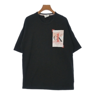 Calvin Klein C.K Tシャツ・カットソー S 黒 【古着】【中古】(カットソー(半袖/袖なし))