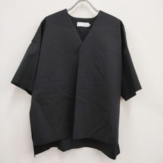 グラフペーパー(Graphpaper)のGraphpaper 新品 Compact Ponte Cut Off Pull Over GL203-70037B 定価30800円 ブラウス シャツ ブラック グラフペーパー【中古】4-0419S♪(シャツ/ブラウス(半袖/袖なし))