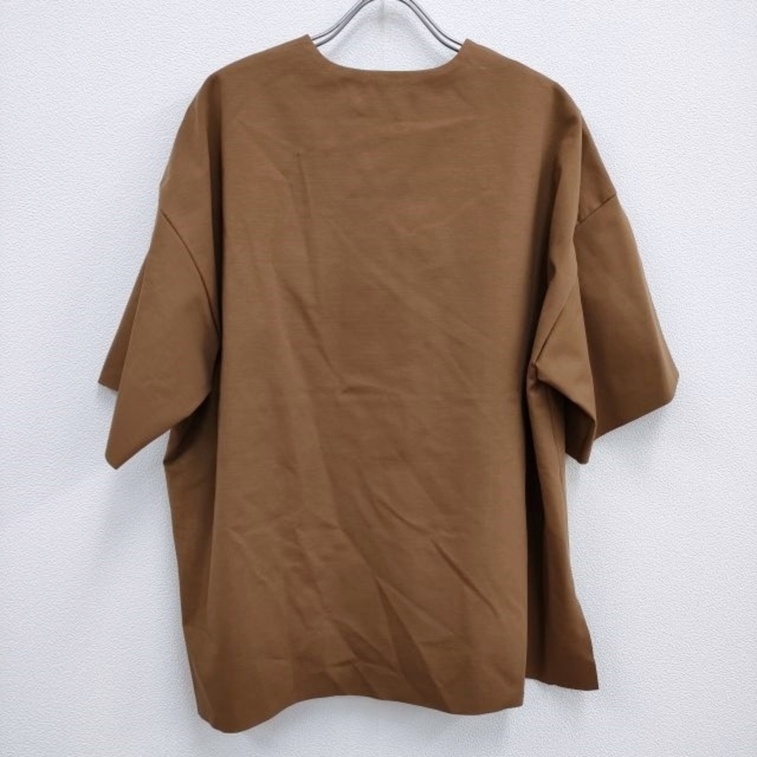 Graphpaper(グラフペーパー)のGraphpaper 新品 Compact Ponte Cut Off Pull Over GL203-70037B 定価30800円 ブラウス シャツ ブラウン グラフペーパー【中古】4-0419S♪ レディースのトップス(シャツ/ブラウス(半袖/袖なし))の商品写真