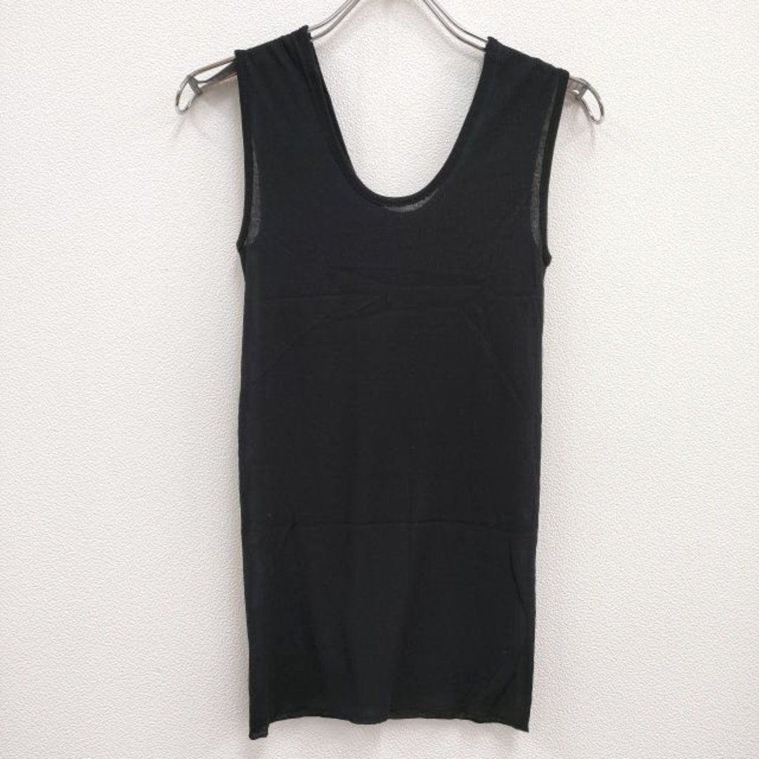 Graphpaper(グラフペーパー)のGraphpaper 新品 Narrow Rib tank Top GL211-70201B 定価7480円 タンクトップ ブラック レディース グラフペーパー【中古】4-0419S♪ レディースのトップス(タンクトップ)の商品写真