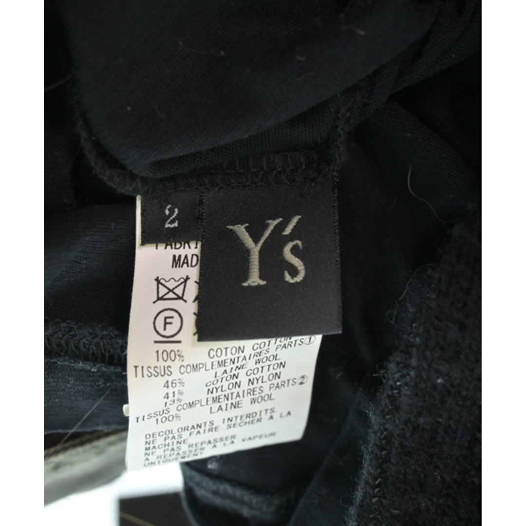 Y's(ワイズ)のY's ワイズ Tシャツ・カットソー 2(S位) 黒 【古着】【中古】 レディースのトップス(カットソー(半袖/袖なし))の商品写真