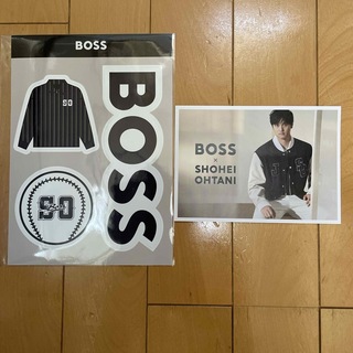 ボス(BOSS)の大谷翔平　BOSSポストカード　ステッカー非売品(スポーツ選手)