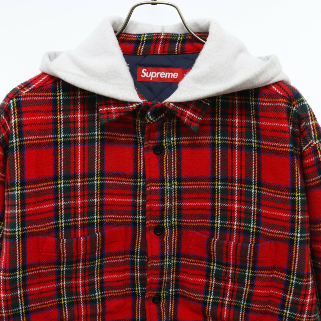 Supreme(シュプリーム)のSUPREME シュプリーム 23AW Tartan Flannel Hooded Shirts フード付き タータンチェック フランネル長袖シャツ レッド メンズのトップス(シャツ)の商品写真