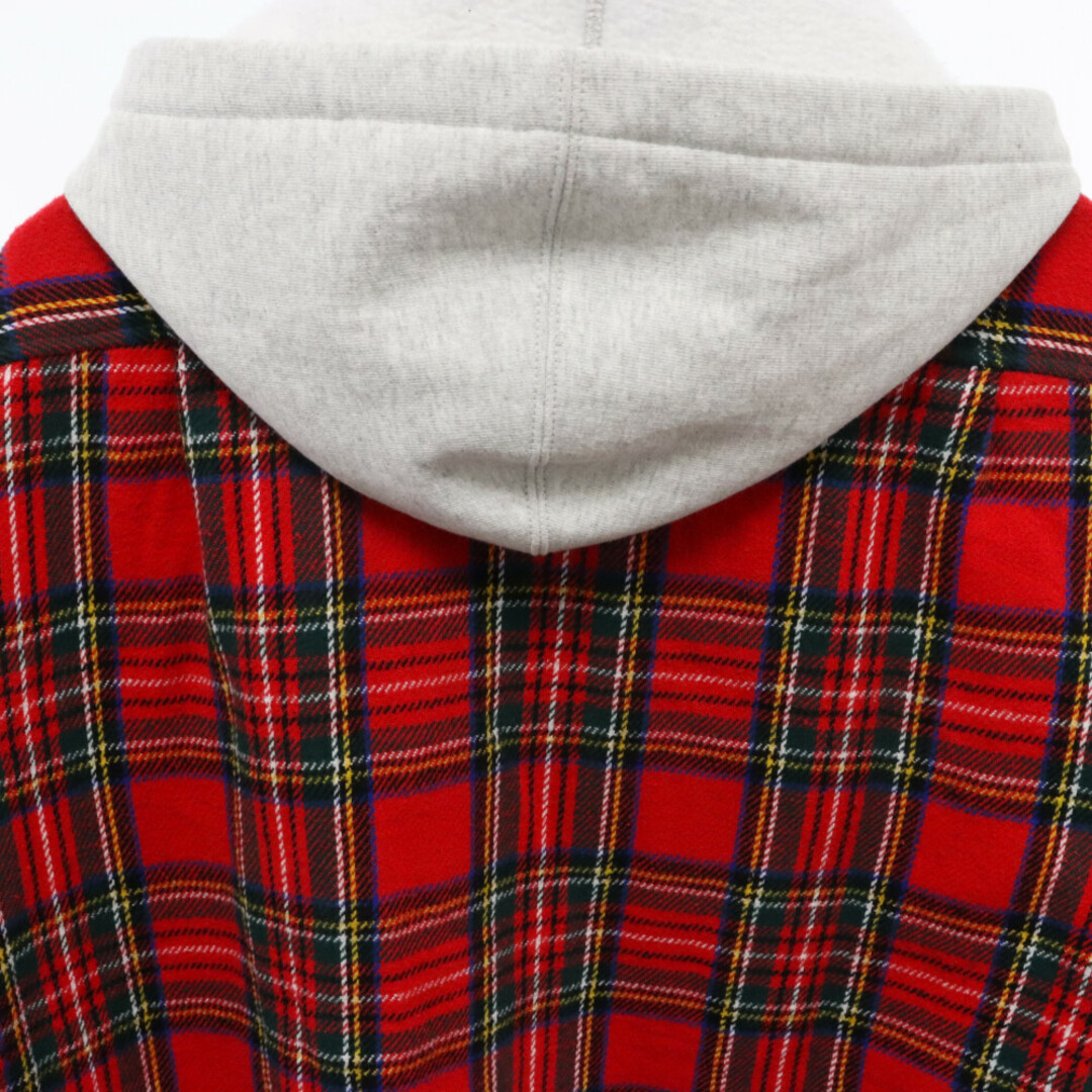 Supreme(シュプリーム)のSUPREME シュプリーム 23AW Tartan Flannel Hooded Shirts フード付き タータンチェック フランネル長袖シャツ レッド メンズのトップス(シャツ)の商品写真