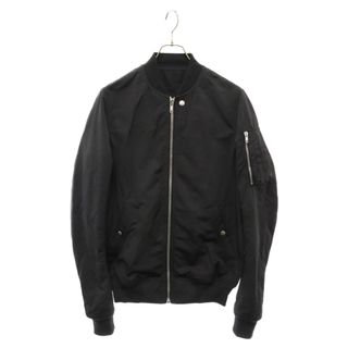 リックオウエンス(Rick Owens)のRick Owens リックオウエンス 17AW バックディテール ボンバージャケット MA-1 ブルゾン ブラック RU17F8798-MU(フライトジャケット)