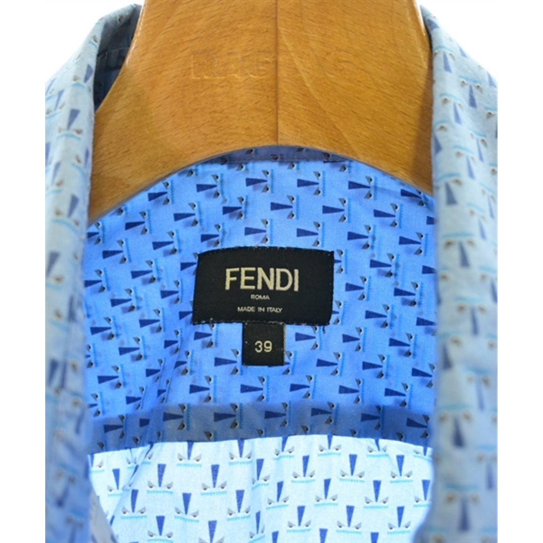FENDI(フェンディ)のFENDI フェンディ カジュアルシャツ 39(M位) 青等(総柄) 【古着】【中古】 メンズのトップス(シャツ)の商品写真