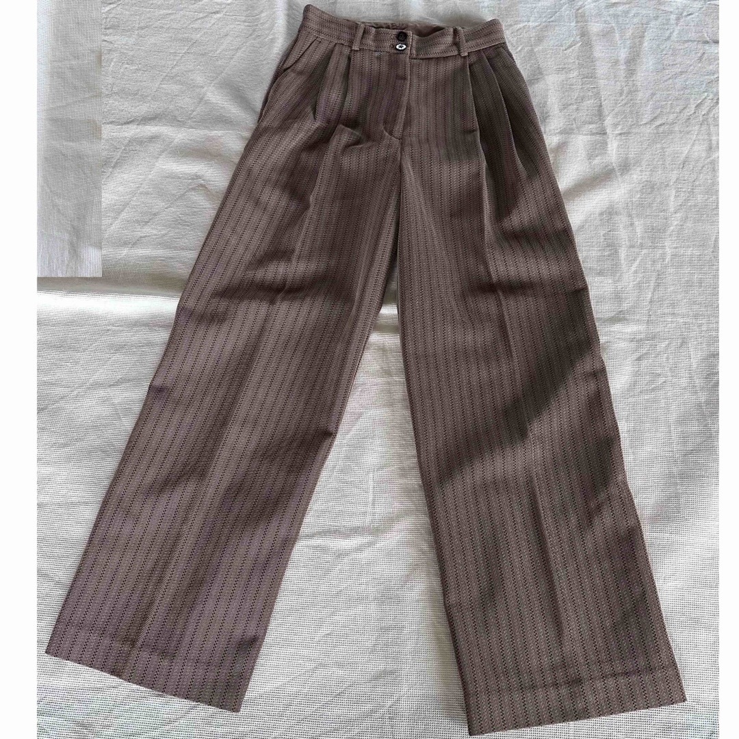 TODAYFUL(トゥデイフル)のTODAYFUL Stripe Jacquard Trousers  36 美品 レディースのパンツ(カジュアルパンツ)の商品写真