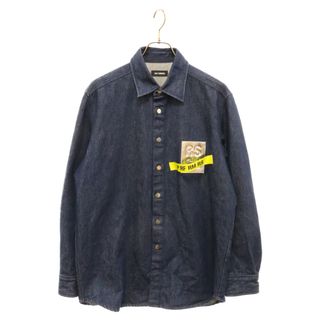 ラフシモンズ(RAF SIMONS)のRAF SIMONS ラフシモンズ 19AW Carry Over Slim Fit Denim Shirt キャリーオーバー スリムフィット デニムシャツ 長袖シャツ インディゴ(Gジャン/デニムジャケット)