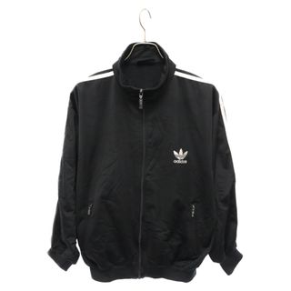 アディダス(adidas)のadidas アディダス 80S VINTAGE ヴィンテージ ワンポイントエンブロイダリー ジップアップ トラックジャケット ジャージ ブラック(フライトジャケット)