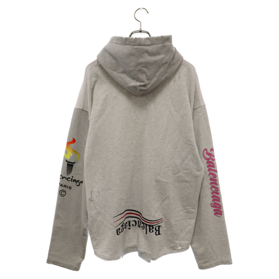 Balenciaga(バレンシアガ)のBALENCIAGA バレンシアガ 22AW Upside Down Hoodie アップサイドダウン フロントデザイン プルオーバー スウェット パーカー 698156 TMVD1 メンズのトップス(パーカー)の商品写真