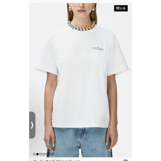 エイチアンドエム(H&M)のrokh H&M  オーバーサイズ プリントTシャツ　XS(Tシャツ(半袖/袖なし))