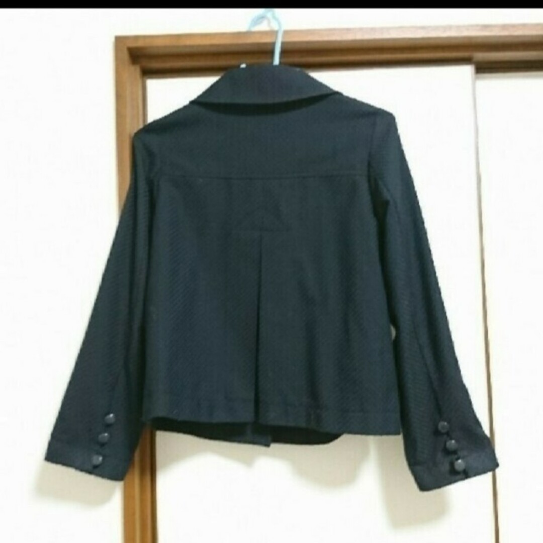コート ショートタイプ(紺色 ネイビー) レディースのジャケット/アウター(スプリングコート)の商品写真