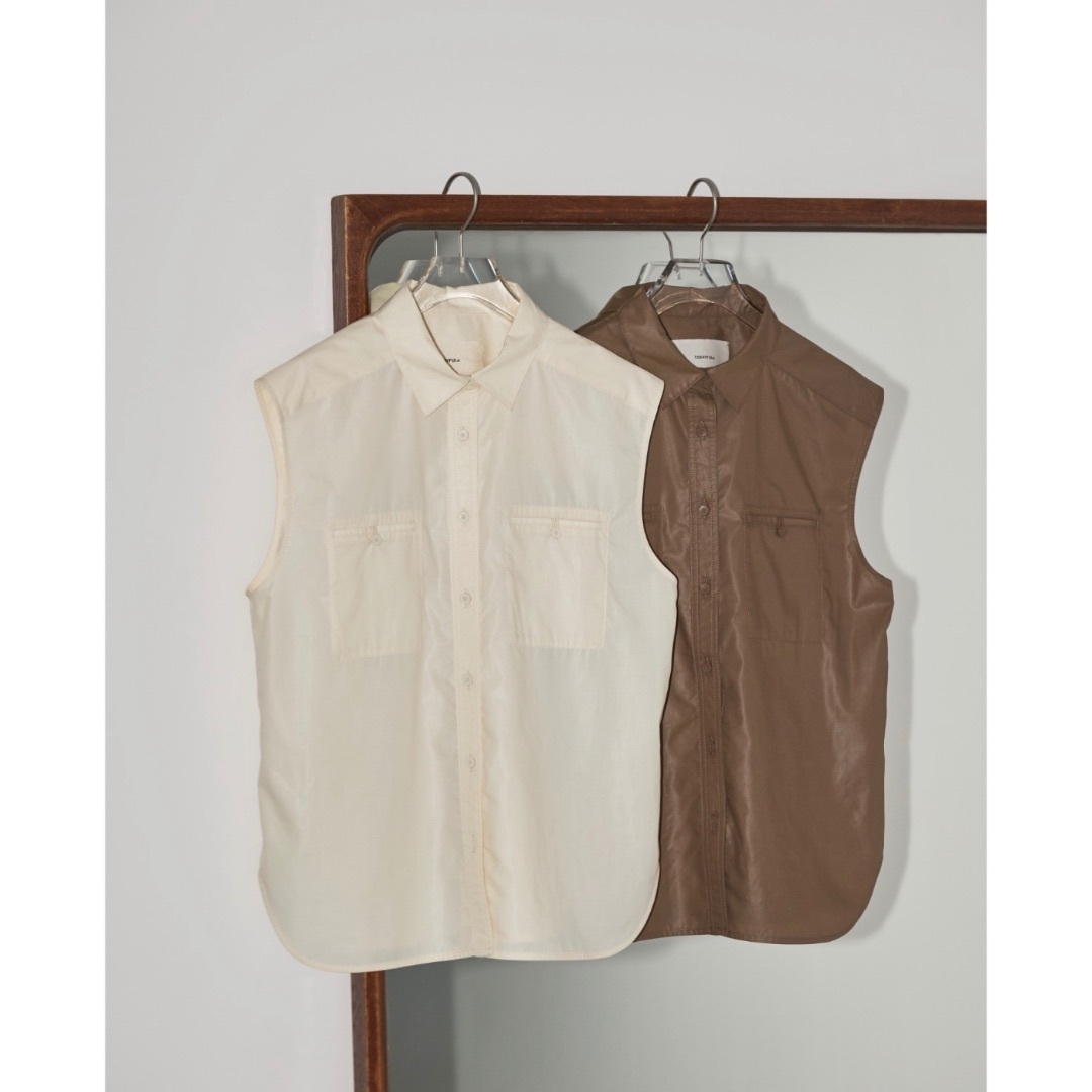 シャツ+ブラウス(半袖+袖なし) TODAYFUL - todayful sleeveless Pocket shirt