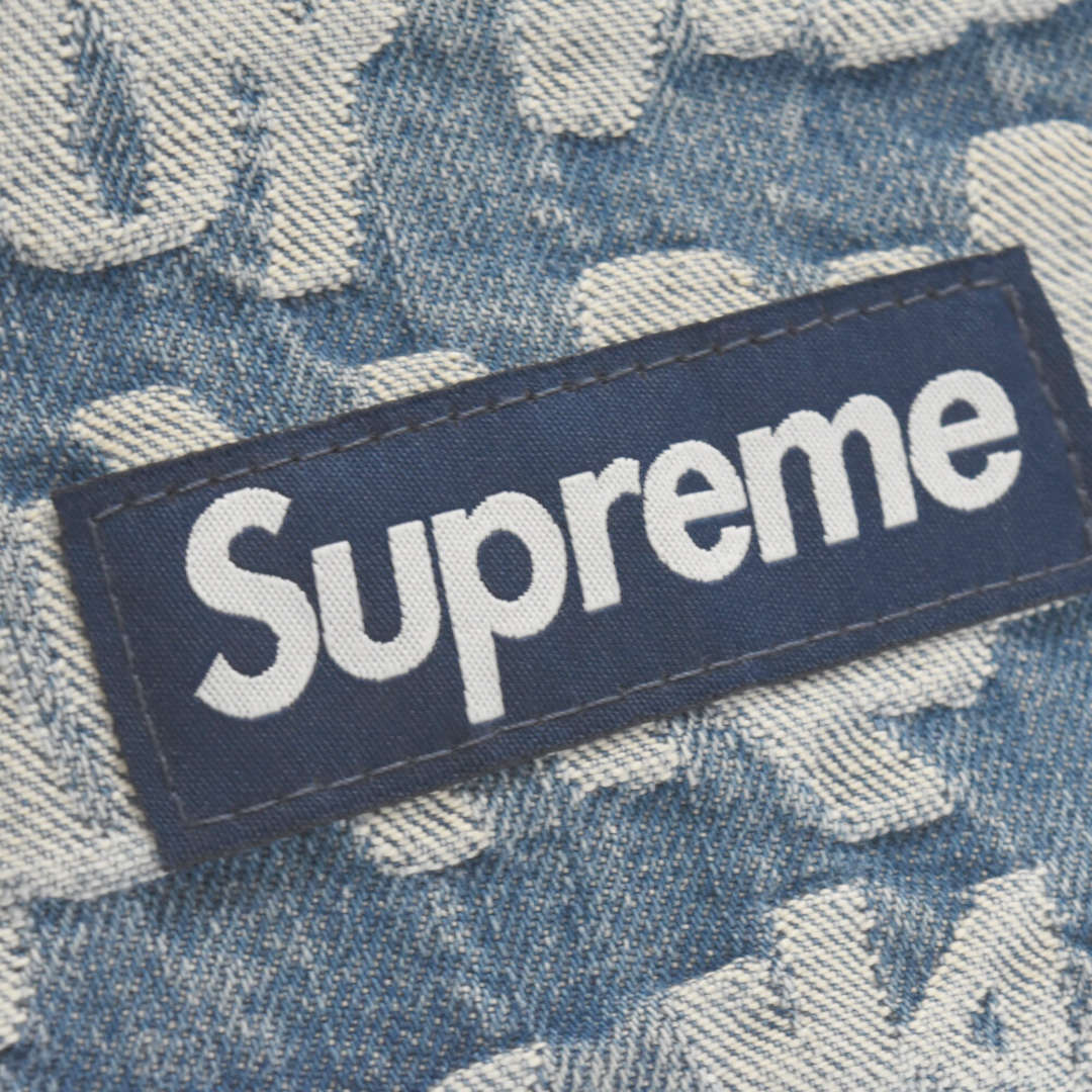 Supreme(シュプリーム)のSUPREME シュプリーム 22SS Fat Tip Jacquard Denim Waist Bag ファットチップジャガード総柄デニムウエストバッグ ボディバッグ インディゴ メンズのバッグ(ショルダーバッグ)の商品写真