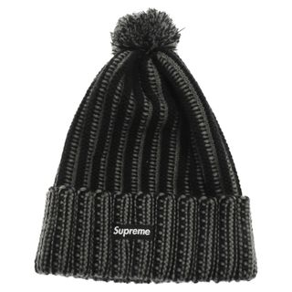 シュプリーム(Supreme)のSUPREME シュプリーム 19AW Contrast Stripe Beanie コントラストストライプビーニー アクリル ニット帽 帽子 ブラック(ニット帽/ビーニー)